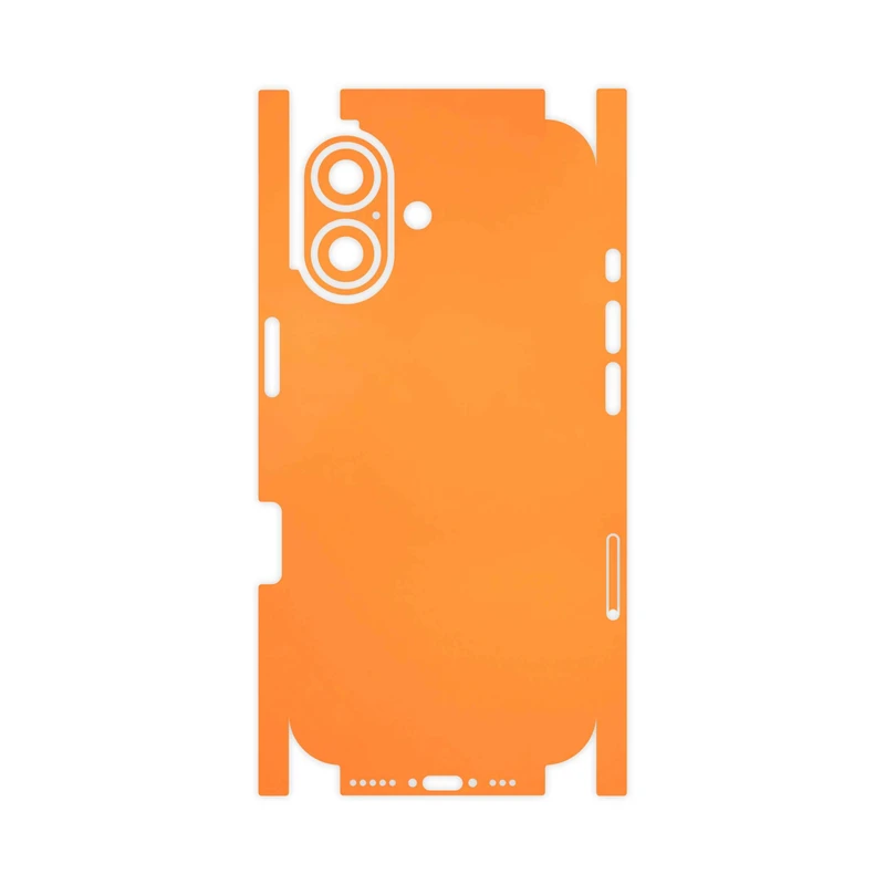 برچسب پوششی ماهوت مدل Matte-Orange-FullSkin مناسب برای گوشی موبایل اپل iPhone 17