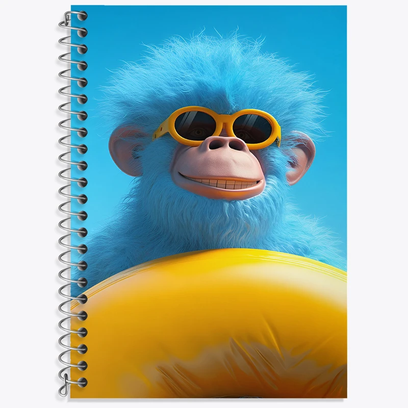 دفتر نت موسیقی 50 برگ خندالو طرح میمون بامزه کد F3378