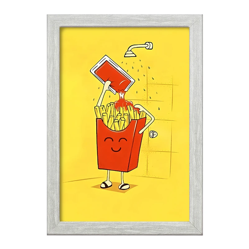 تابلو خندالو طرح سیب زمینی و سس کچاپ کد F10603