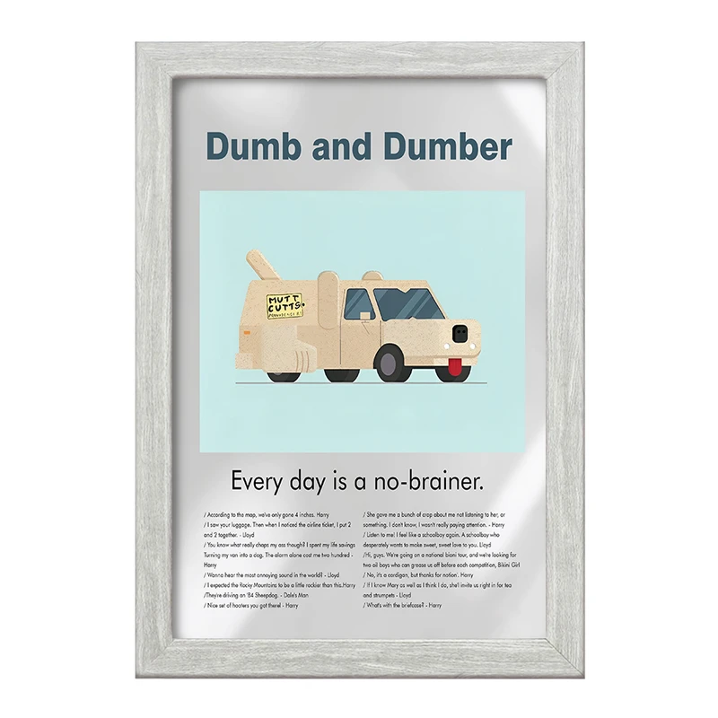 تابلو خندالو طرح احمق و احمق تر (Dumb and Dumber) کد F13818