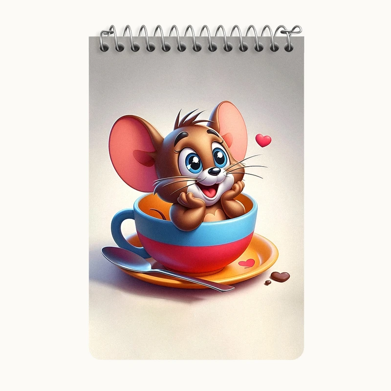 دفتر یادداشت 50 برگ خندالو طرح جری (Jerry) کد F7538