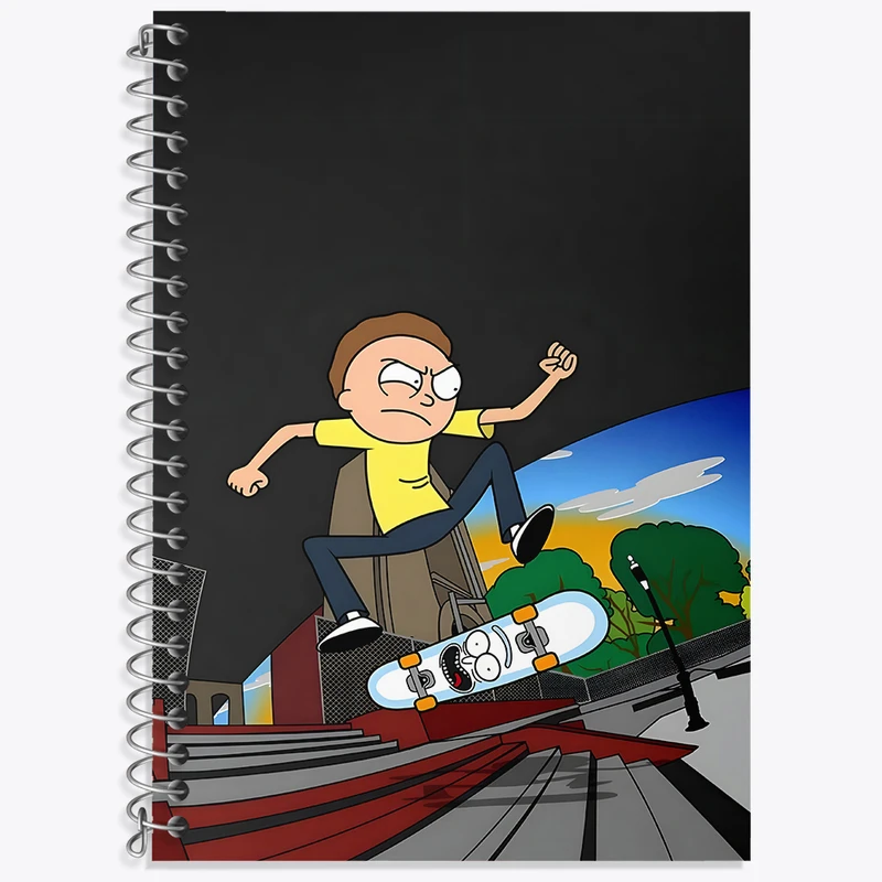 دفتر نت موسیقی 50 برگ خندالو طرح ریک و مورتی (Rick and Morty) کد F4928