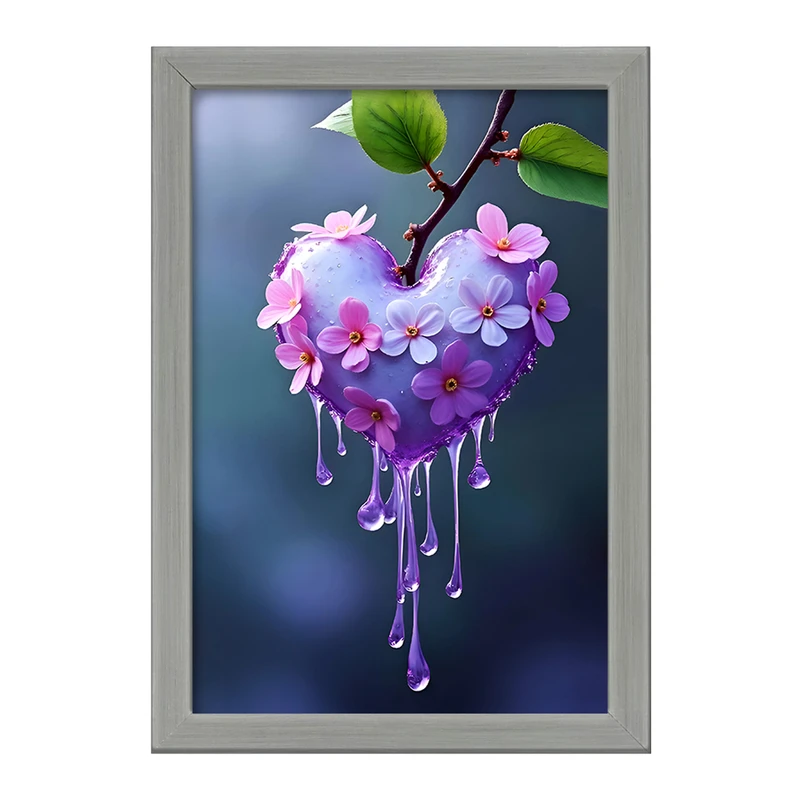 تابلو خندالو طرح شکوفه قلبی کد F9461