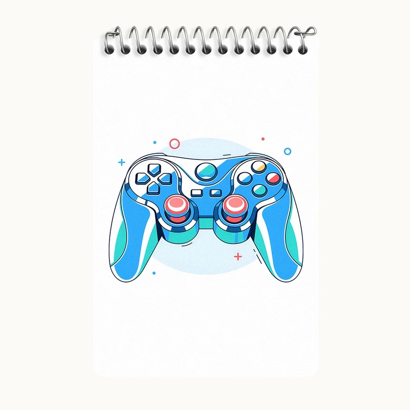 دفتر یادداشت 50 برگ خندالو طرح گیمر (Gamer) کد F3986