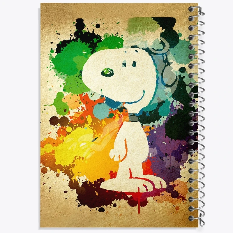 دفتر طراحی 50 برگ خندالو طرح اسنوپی کد F2201