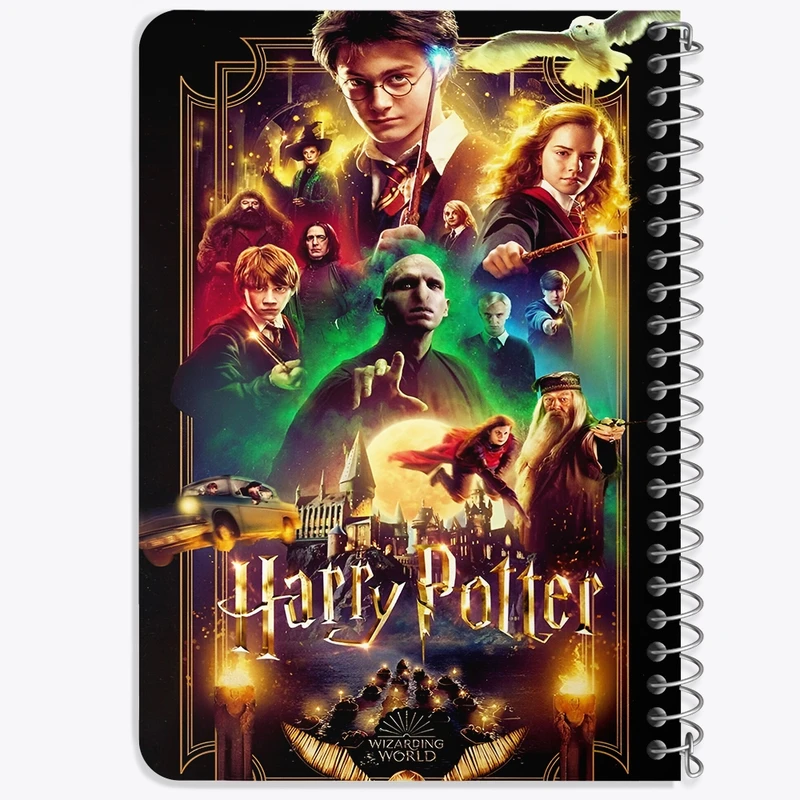 دفتر یادداشت 50 برگ خندالو طرح هری پاتر (Harry Potter) کد F10009