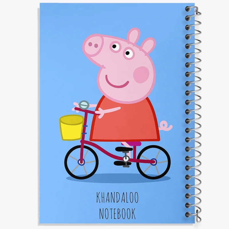 دفتر ژورنال نویسی 50 برگ خندالو مدل نقطه ای طرح انیمیشن پپا پیگ (Peppa Pig) کد N9229