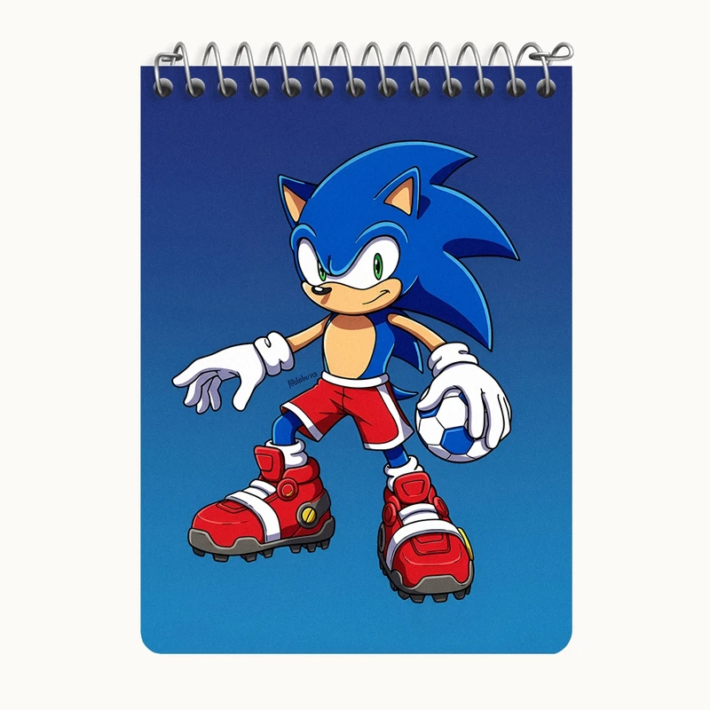 دفتر یادداشت 50 برگ خندالو طرح سونیک (Sonic) کد N8012