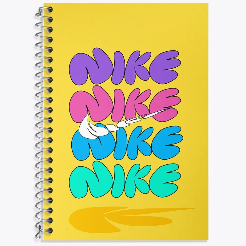 دفتر لغت 50 برگ خندالو طرح نایک (Nike) کد F9730