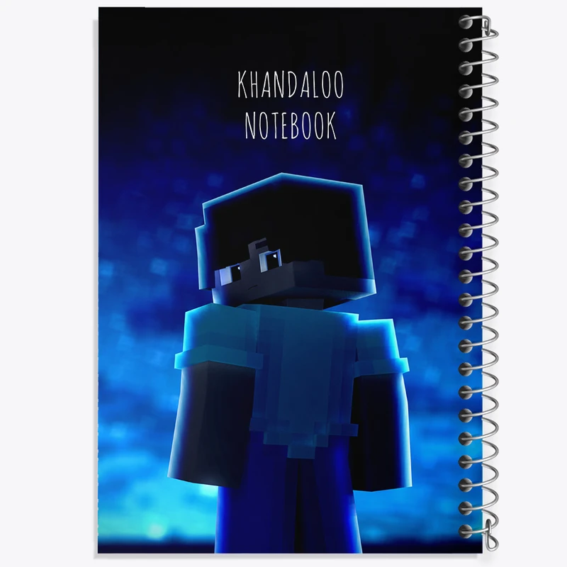 دفتر مشق 100 برگ خندالو طرح بازی ماینکرافت (Minecraft) کد N8750