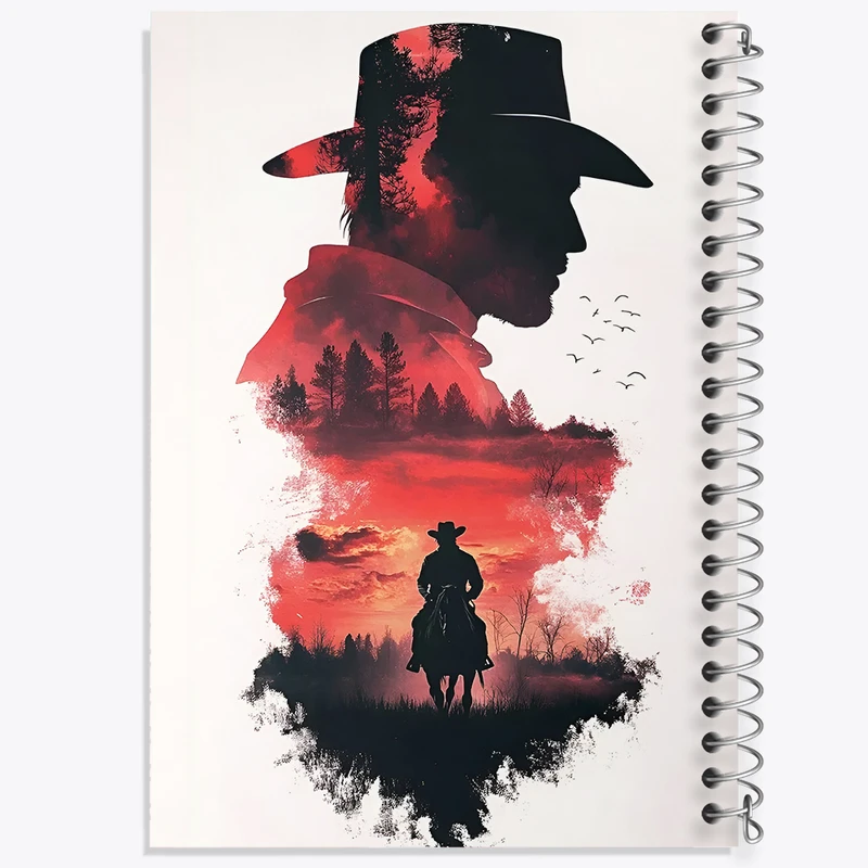 دفتر نقاشی 50 برگ خندالو طرح رد دد (Red Dead) کد F13607