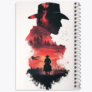 دفتر مشق 100 برگ خندالو طرح رد دد (Red Dead) کد F13607
