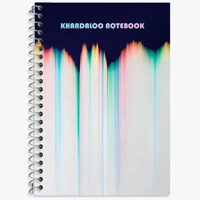 دفتر زبان 50 برگ خندالو مدل دو خط طرح مدرن کد N6037