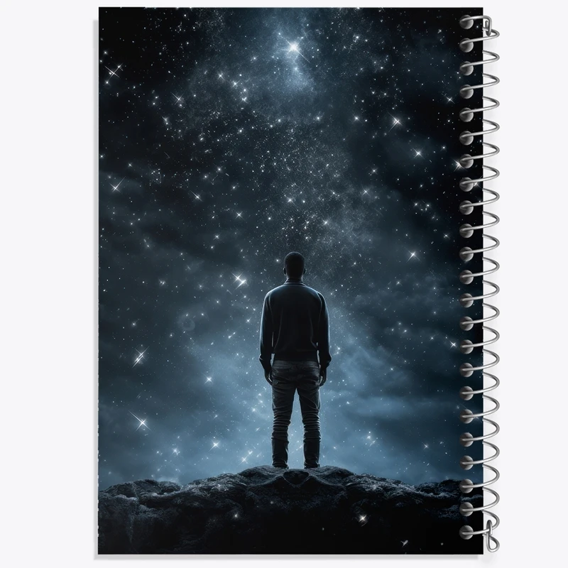 دفتر طراحی 50 برگ خندالو طرح آسمان شب کد F2638