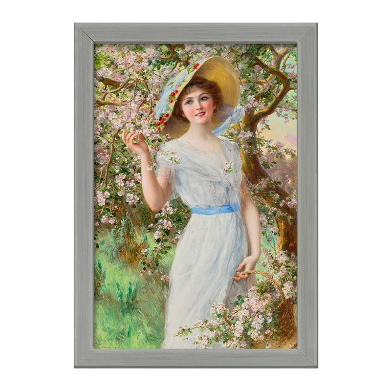 تابلو خندالو طرح نقاشی شکوفه گیلاس اثر امیلی ورنون کد F12217