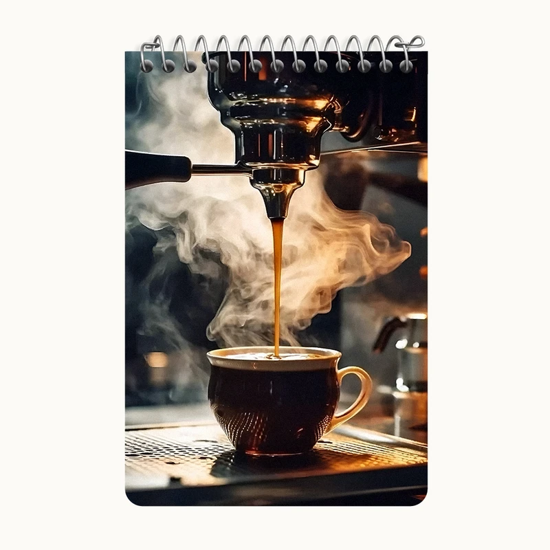 دفتر یادداشت 50 برگ خندالو طرح قهوه (Coffee) کد F5918