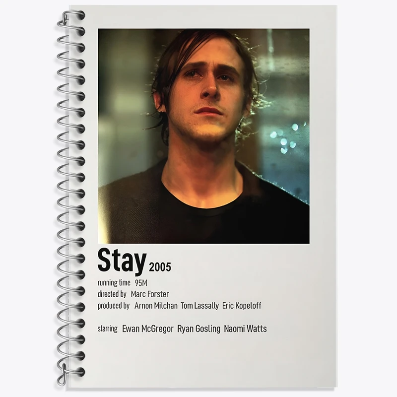 دفتر زبان 50 برگ خندالو مدل سه خط طرح بمان (Stay) کد F13010