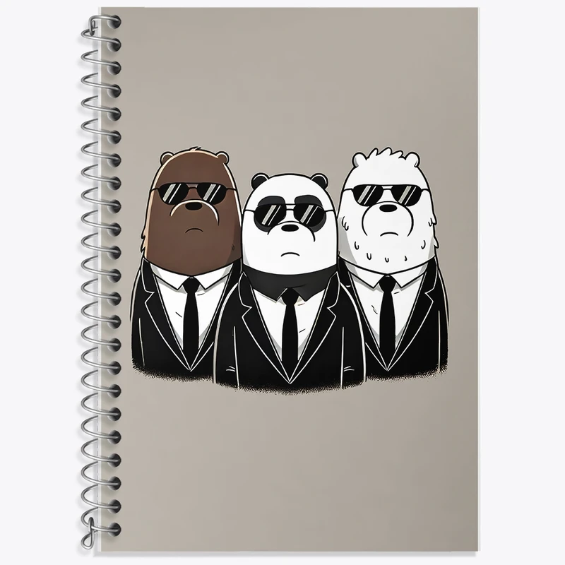 دفتر لغت 50 برگ خندالو طرح سه خرس کله پوک کد F8962