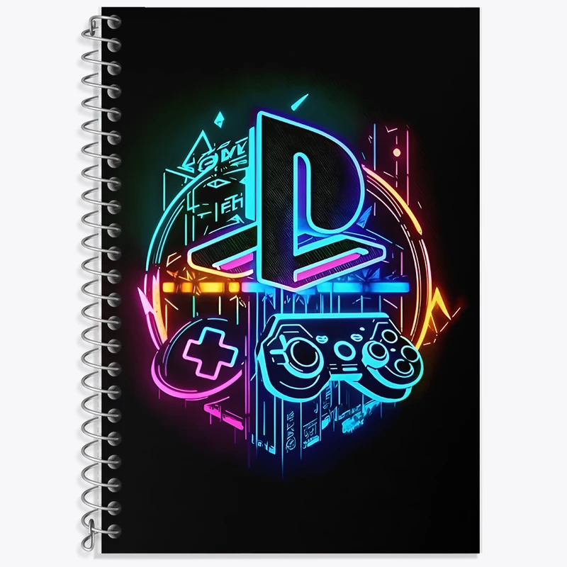 دفتر زبان دوخط 50 برگ خندالو طرح PS4 کد F12835