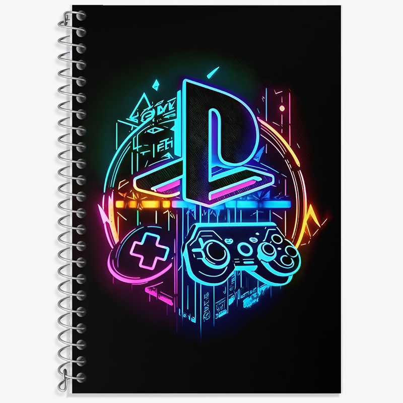 دفتر زبان دوخط 50 برگ خندالو طرح PS4 کد F12835