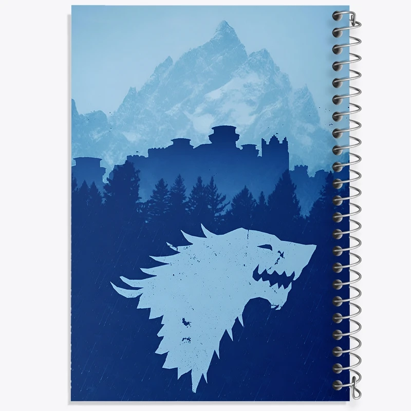 دفتر ژورنال نویسی 50 برگ خندالو مدل نقطه ای طرح گیم آف ترونز (Game of Thrones)  کد F4685