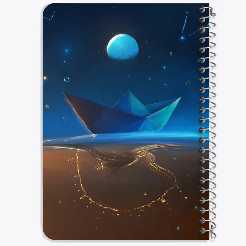 دفتر یادداشت 50 برگ خندالو طرح انتزاعی کد F12526