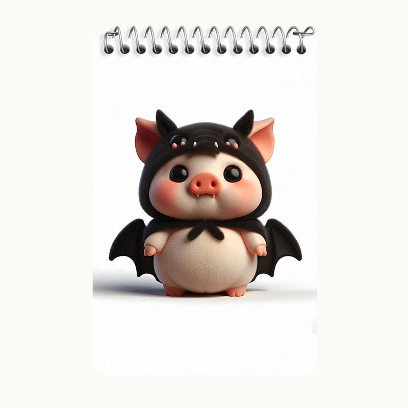 دفتر یادداشت 50 برگ خندالو طرح خوک بامزه کد F8554