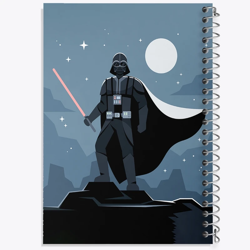 دفتر طراحی 50 برگ خندالو طرح جنگ ستارگان کد F3590