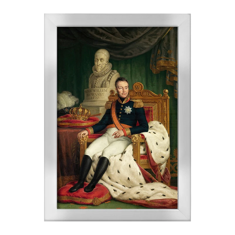 تابلو خندالو طرح نقاشی شاه ویلم اول اثر ماتیوس ایگناتیوس ون بری کد F12224