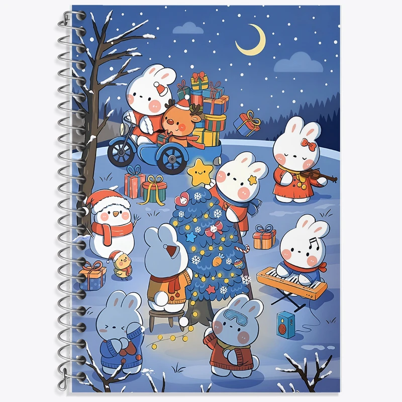 دفتر نت موسیقی 50 برگ خندالو طرح خرگوش های بامزه کد F8747