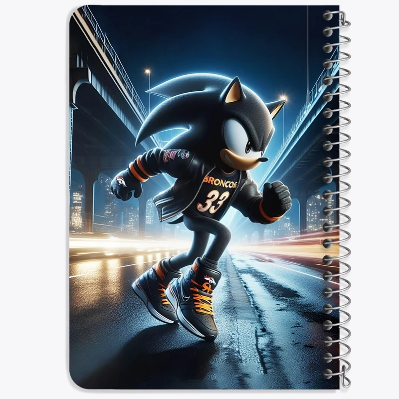 دفتر یادداشت 50 برگ خندالو طرح سونیک (Sonic) کد F4412