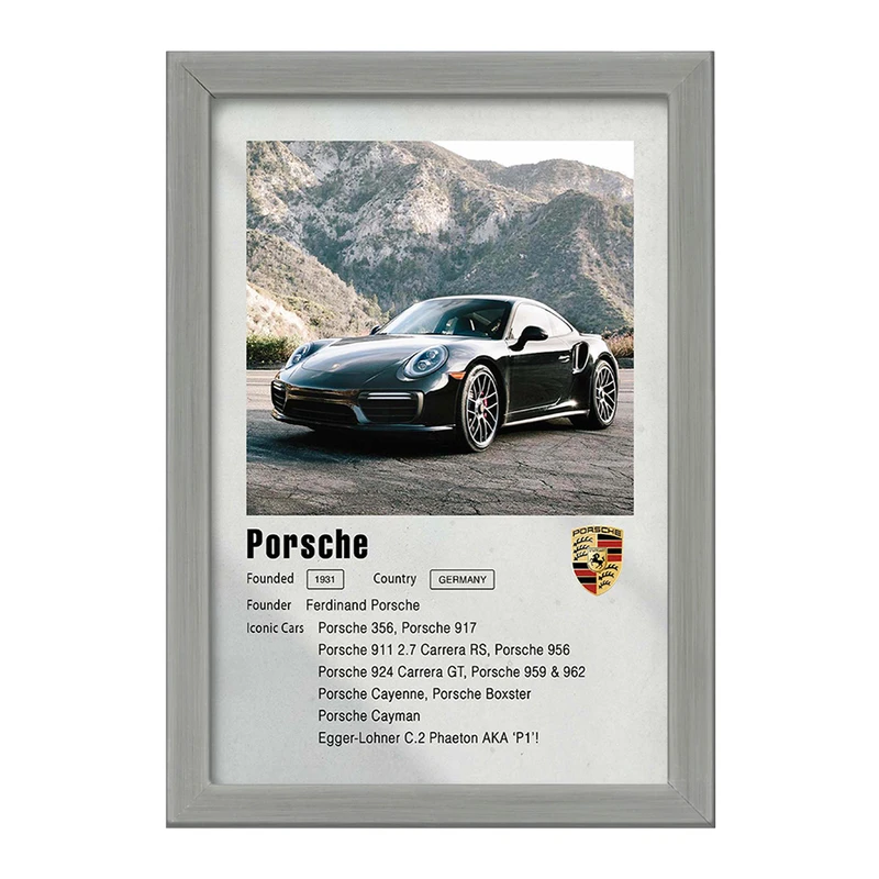 تابلو خندالو طرح ماشین پورشه (Porsche) کد F11954