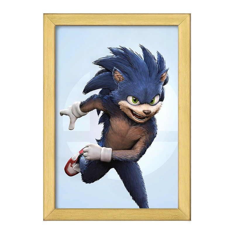 تابلو خندالو طرح سونیک (Sonic) کد F176