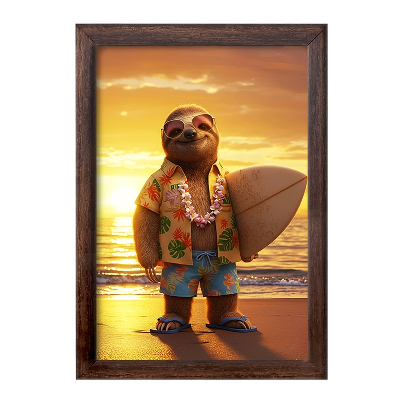 تابلو خندالو طرح تنبل بامزه کد F13695