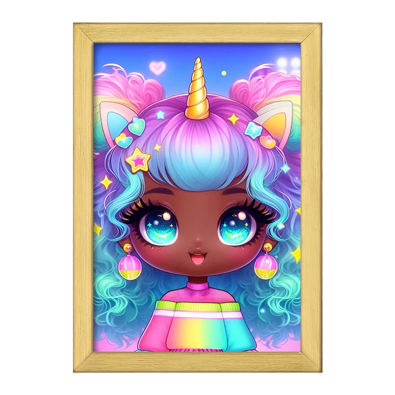 تابلو خندالو طرح دخترانه کیوت کد F6055