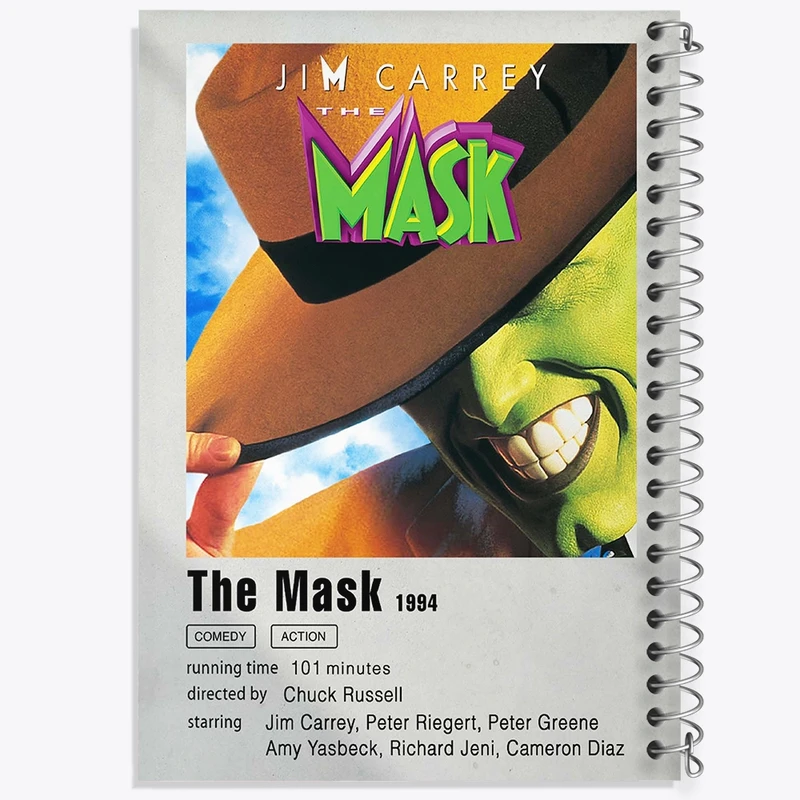 دفتر شطرنجی 50 برگ خندالو طرح ماسک (The Mask) کد F11306