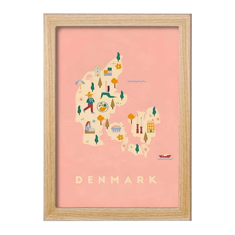 تابلو خندالو طرح دانمارک (Denmark) کد F14364