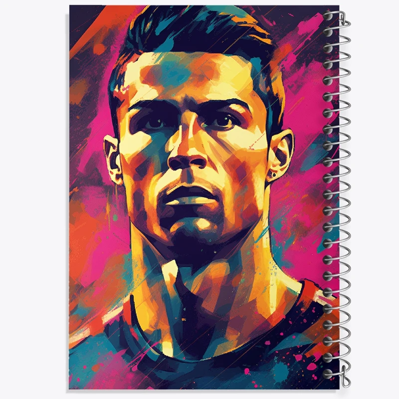 دفتر طراحی 50 برگ خندالو طرح کریستیانو رونالدو کد N4495