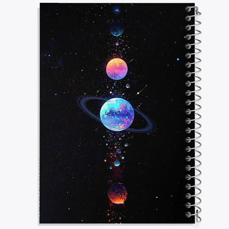 دفتر لیست خرید 50 برگ خندالو طرح فضایی کد N7697