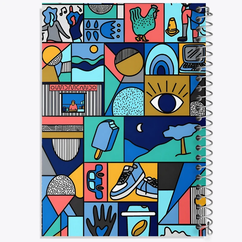 دفتر لیست خرید 50 برگ خندالو طرح پترن کد F9684