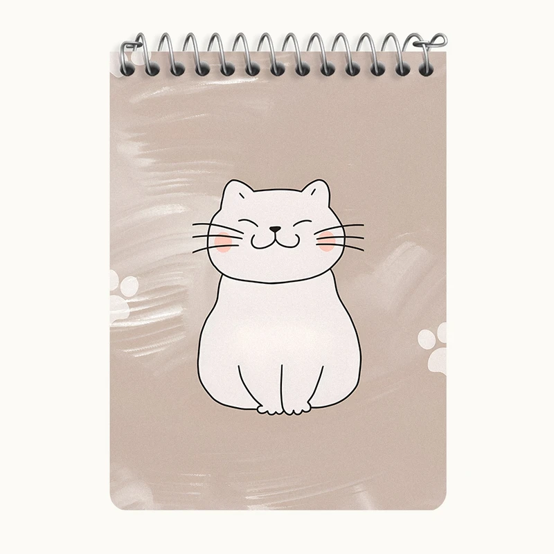 دفتر یادداشت 50 برگ خندالو طرح گربه خوشحال کد N6253
