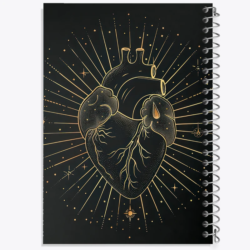 دفتر مشق 100 برگ خندالو طرح قلب مینیمال کد F3087