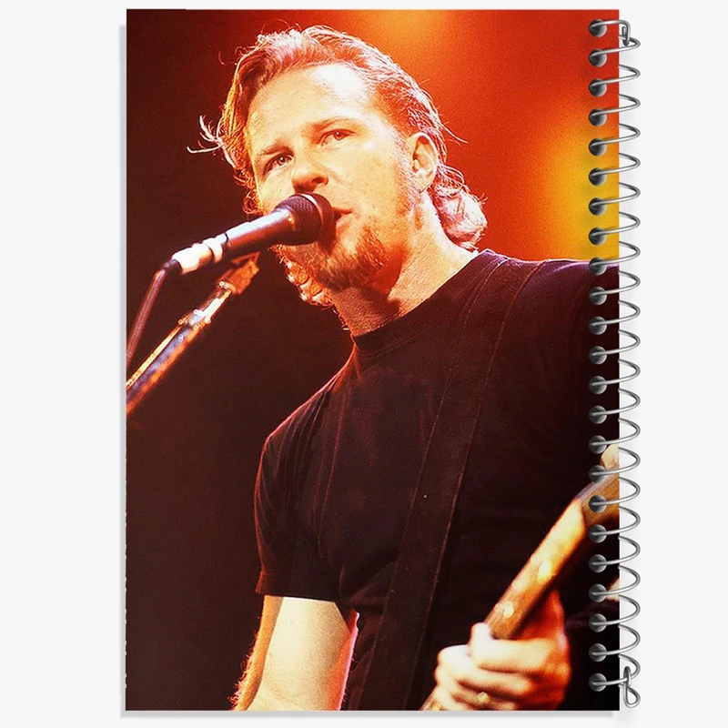 دفتر طراحی 50 برگ خندالو طرح جیمز هتفیلد گروه موسیقی متالیکا Metallica  کد 3259