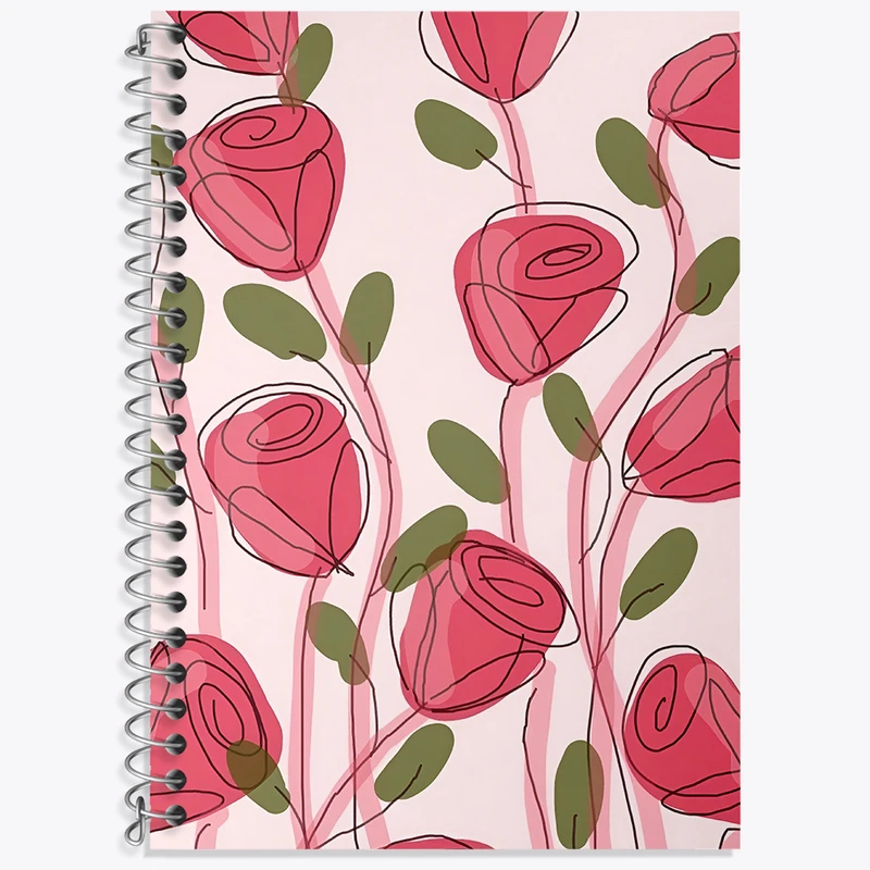 دفتر نت موسیقی 50 برگ خندالو طرح گل گلی کد N6824