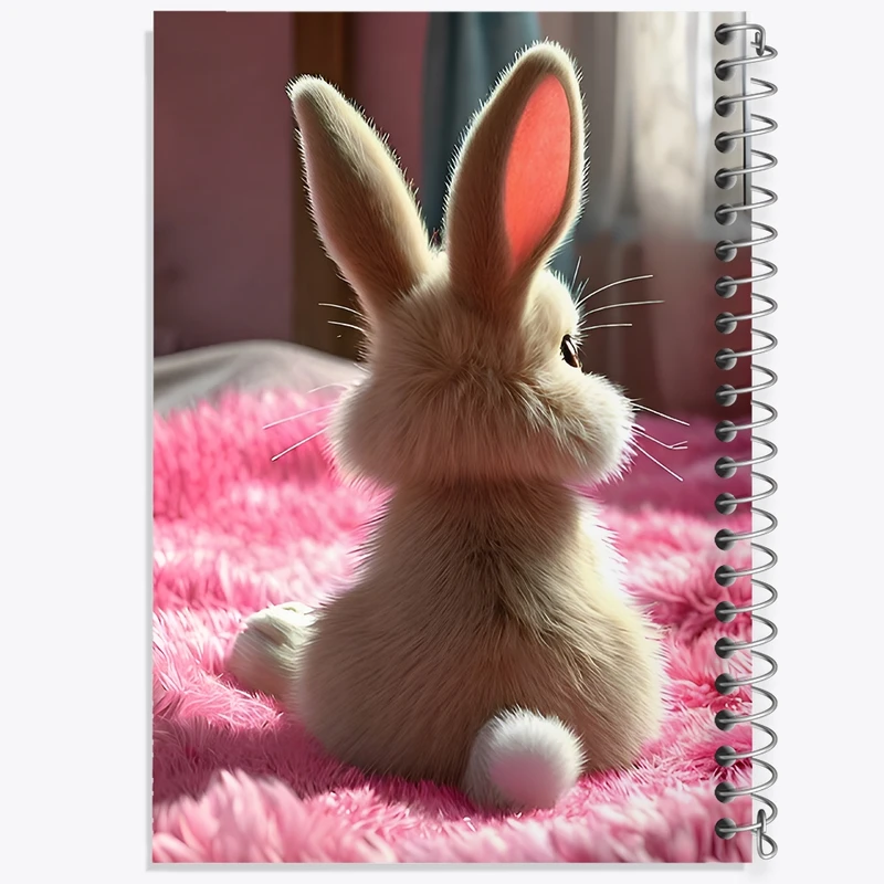 دفتر ژورنال نویسی 50 برگ خندالو مدل نقطه ای طرح خرگوش کد F12807