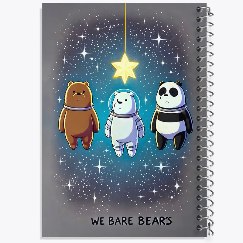 دفتر شطرنجی 50 برگ خندالو طرح سه خرس کله پوک کد F8757