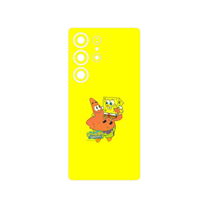 برچسب پوششی ماهوت مدل SpongeBob SquarePants مناسب برای گوشی موبایل سامسونگ Galaxy S25 Ultra