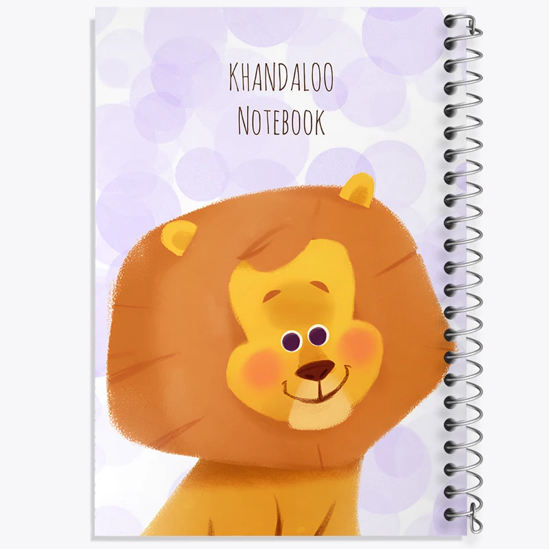 دفتر مشق 50 برگ خندالو طرح شیر کیوت کد N8960