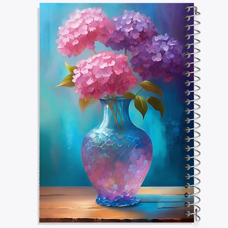 دفتر لیست خرید 50 برگ خندالو طرح گلدان گل کد F12588