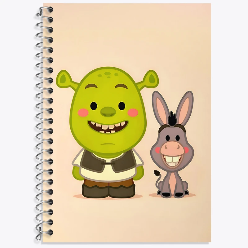 دفتر نت موسیقی 50 برگ خندالو طرح شرک (Shrek) کد N6464